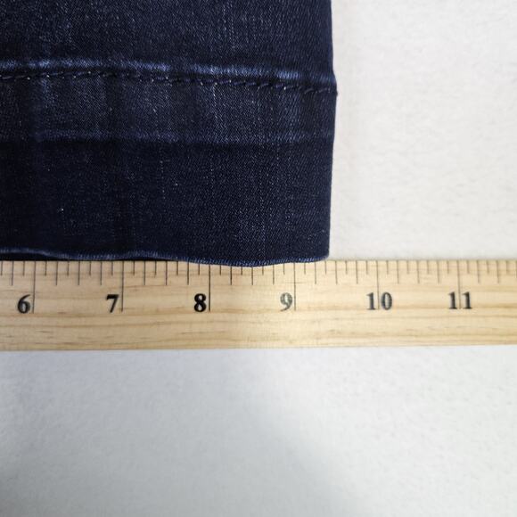 Wrangler Retro Mae Trouser Women 26x30 Stretch 09MWWAB Flared Dark Wash Jean 3/4 - Picture 15 of 16